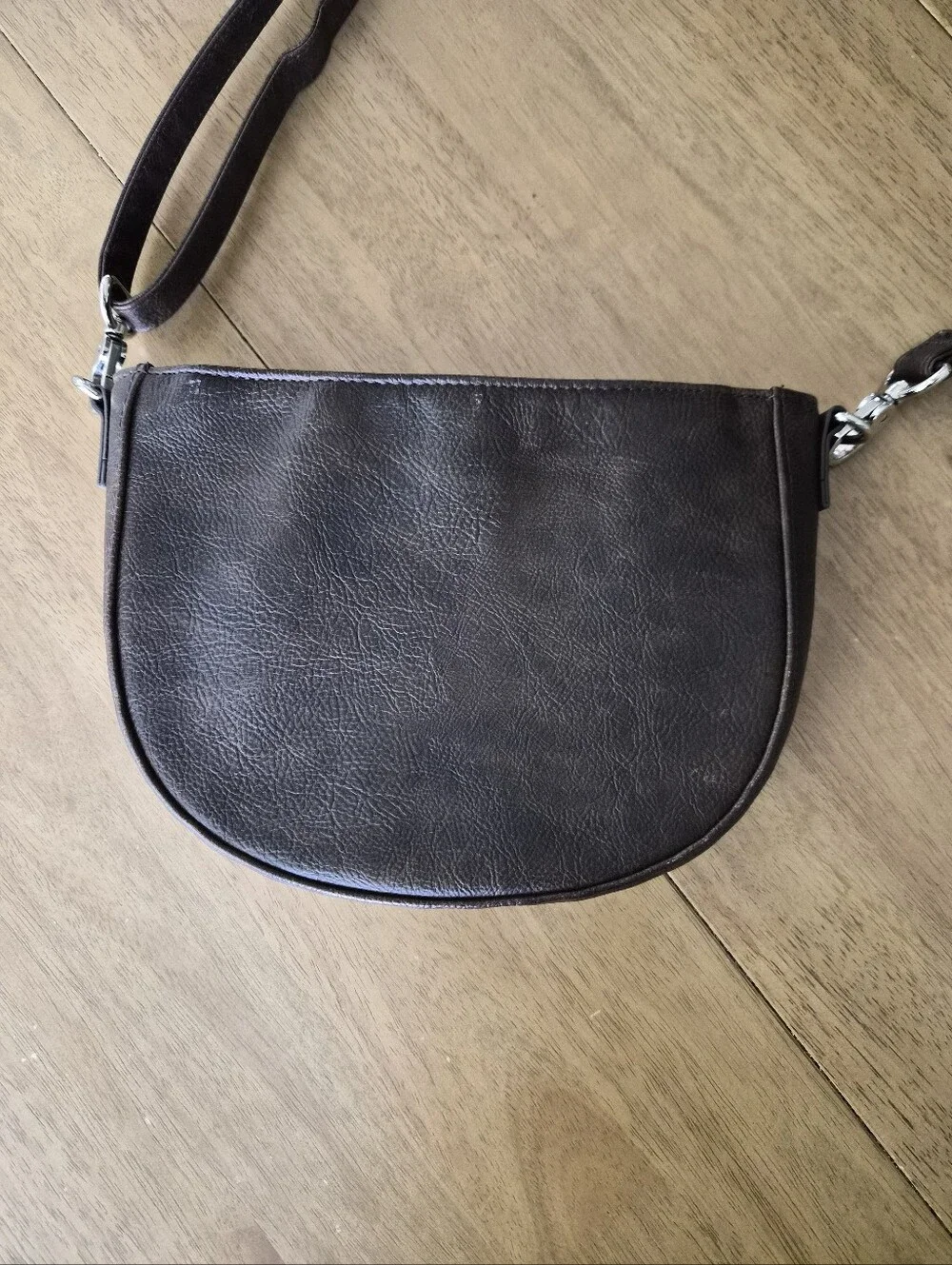 Jewell By Thirty One Brown Vegan Leather Cross Body Bag Purse
